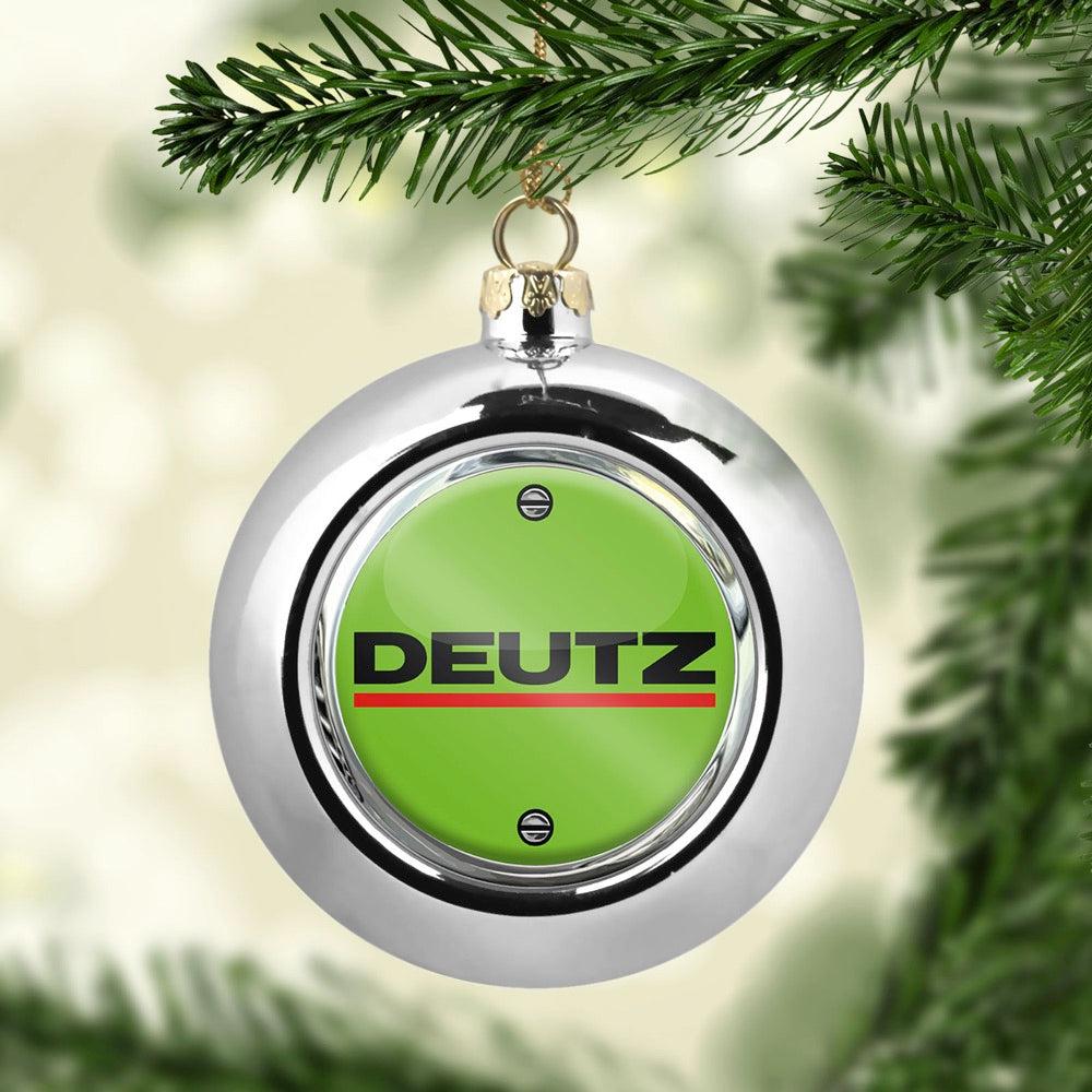 Deutz Julekugle-Julekugle-Deutz-Sølv-Garage Culture Shop- garage - man cave - merchandise
