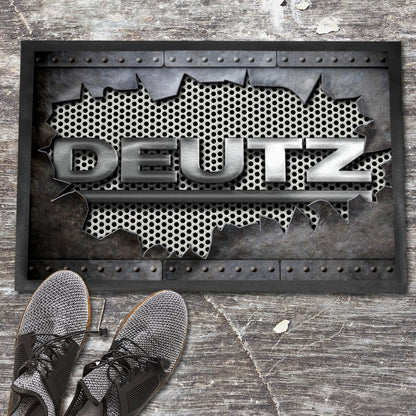 Deutz Ripped Dørmåtte-Dørmåtte-Deutz-Garage Culture Shop- garage - man cave - merchandise
