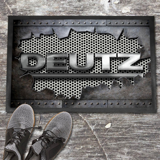Deutz Ripped Dørmåtte-Dørmåtte-Deutz-Garage Culture Shop- garage - man cave - merchandise
