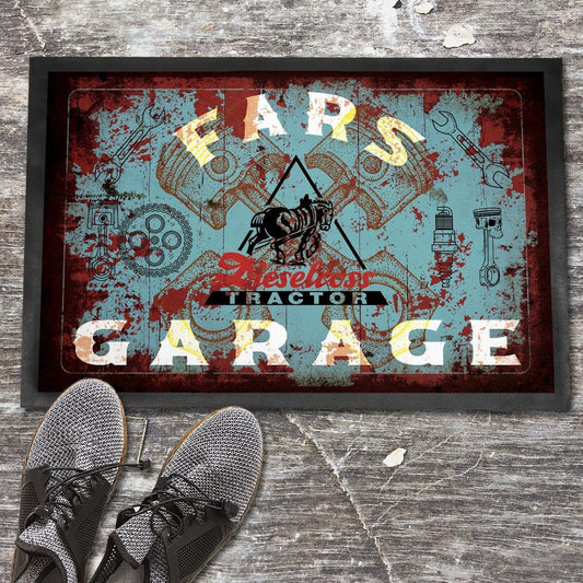 Dieselross Fars Garage Vintage Dørmåtte-Dørmåtte-Dieselross-Garage Culture Shop- garage - man cave - merchandise
