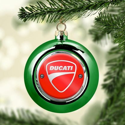 Ducati Julekugle-Julekugle-Ducati-Grøn-Garage Culture Shop- garage - man cave - merchandise