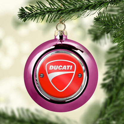Ducati Julekugle-Julekugle-Ducati-Lyserød Pink-Garage Culture Shop- garage - man cave - merchandise
