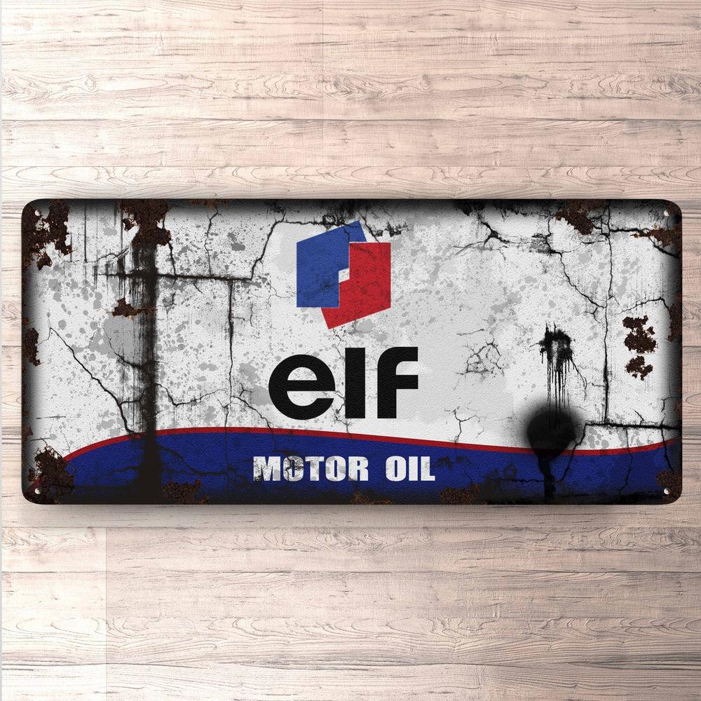 ELF Motor Oil Vintage 30x60cm Skilt-Skilte-Motoroil-Garage Culture Shop- garage - man cave - merchandise