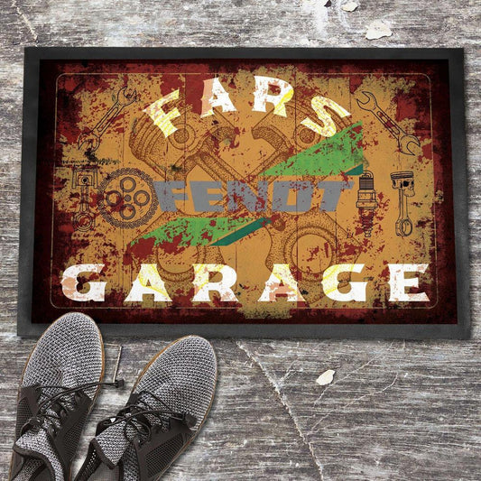 Fendt Fars Garage Vintage Dørmåtte-Dørmåtte-Fendt-Garage Culture Shop- garage - man cave - merchandise