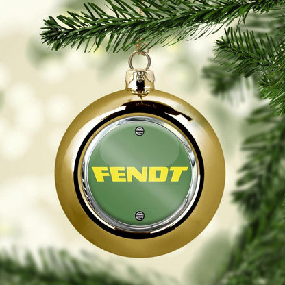 Fendt Tractor Julekugle-Julekugle-Fendt-Guld-Garage Culture Shop- garage - man cave - merchandise