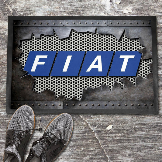Fiat Ripped Dørmåtte-Dørmåtte-Fiat-Garage Culture Shop- garage - man cave - merchandise