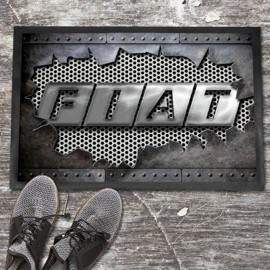Fiat Ripped Dørmåtte-Dørmåtte-Fiat-Garage Culture Shop- garage - man cave - merchandise