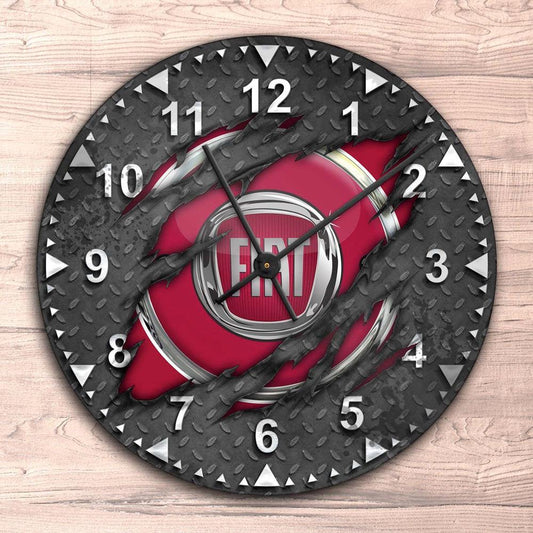 Fiat Ripped Vægur Rundt-Clock-Fiat-Garage Culture Shop- garage - man cave - merchandise
