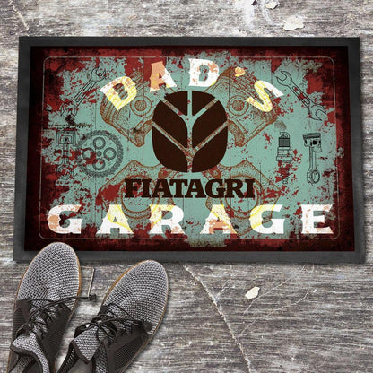 Fiatagri Dads Garage Vintage Dørmåtte-Dørmåtte-Fiatagri-Garage Culture Shop- garage - man cave - merchandise