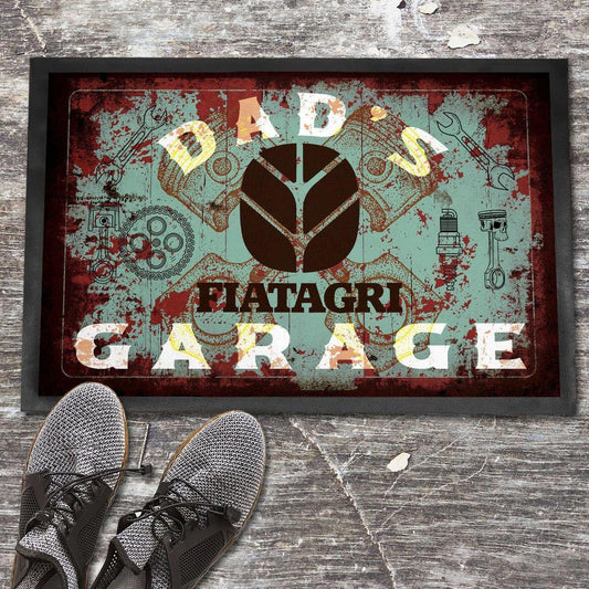 Fiatagri Dads Garage Vintage Dørmåtte-Dørmåtte-Fiatagri-Garage Culture Shop- garage - man cave - merchandise