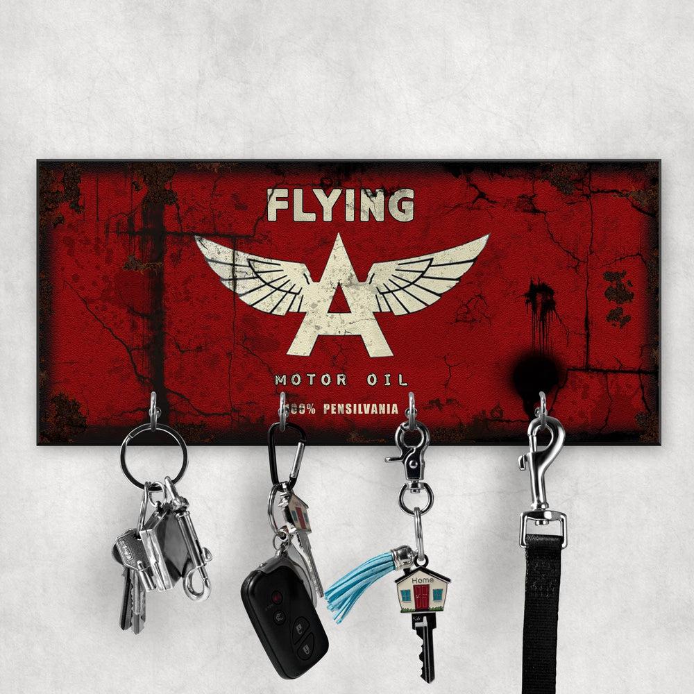 Flying Motor Oil Vintage Nøgleholdere-Nøgleholdere-Motoroil-Garage Culture Shop- garage - man cave - merchandise