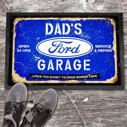 Ford Dads Garage Dørmåtte-Dørmåtte-Ford-Garage Culture Shop- garage - man cave - merchandise