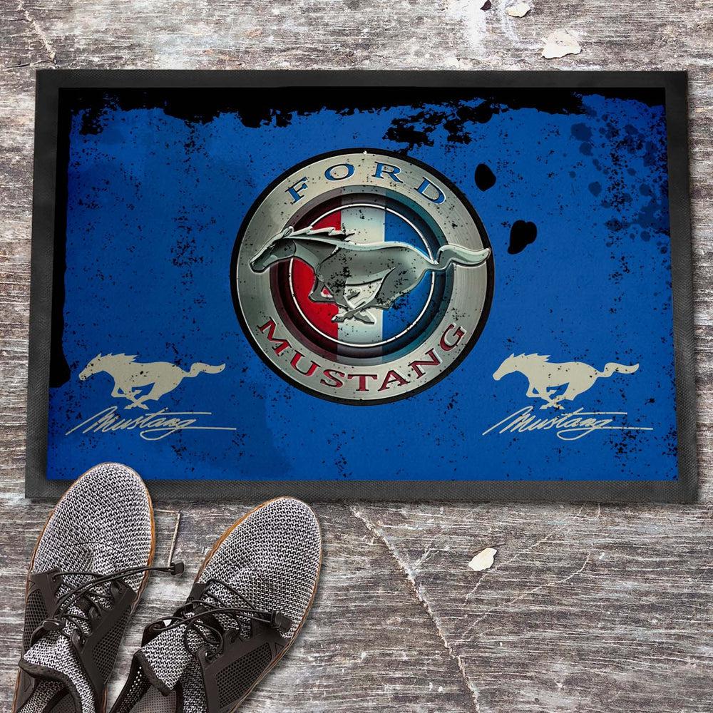 Ford Mustang Vintage Dørmåtte-Dørmåtte-Ford-Garage Culture Shop- garage - man cave - merchandise