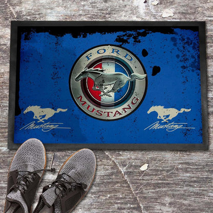 Ford Mustang Vintage Dørmåtte-Dørmåtte-Ford-Garage Culture Shop- garage - man cave - merchandise