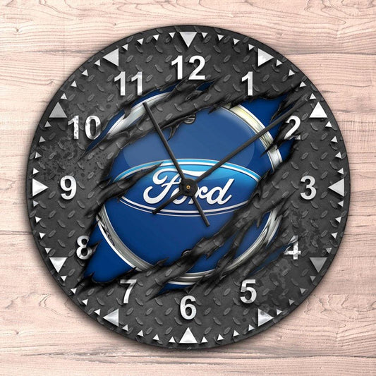Ford Ripped Vægur Rundt-Clock-Ford-Garage Culture Shop- garage - man cave - merchandise
