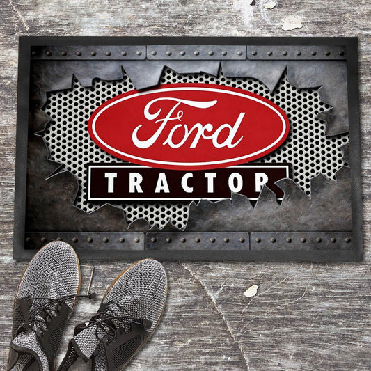 Ford Tractor Ripped Dørmåtte-Dørmåtte-Ford-Garage Culture Shop- garage - man cave - merchandise