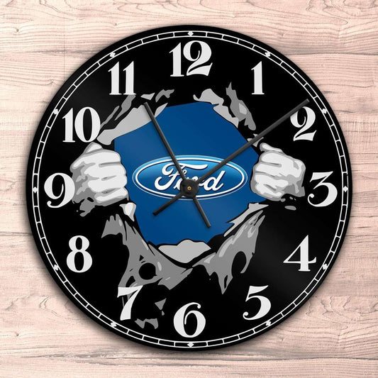 Ford Vægur Rundt-Clock-Ford-Garage Culture Shop- garage - man cave - merchandise