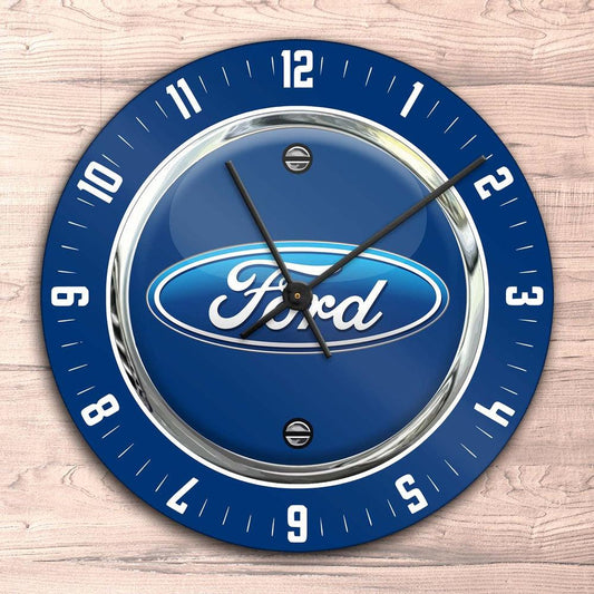 Ford Vægur Rundt-Clock-Ford-Garage Culture Shop- garage - man cave - merchandise