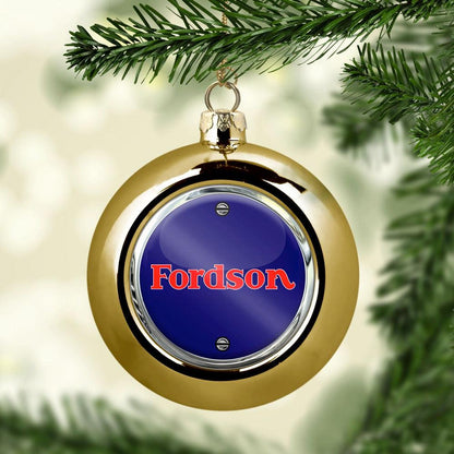 Fordson Julekugle-Julekugle-Fordson-Guld-Garage Culture Shop- garage - man cave - merchandise