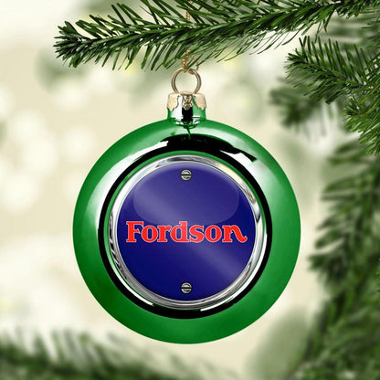 Fordson Julekugle-Julekugle-Fordson-Grøn-Garage Culture Shop- garage - man cave - merchandise