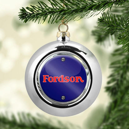 Fordson Julekugle-Julekugle-Fordson-Sølv-Garage Culture Shop- garage - man cave - merchandise