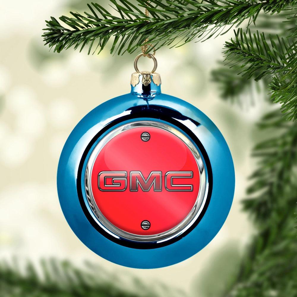 GMC Julekugle-Julekugle-GMC-Blå-Garage Culture Shop- garage - man cave - merchandise