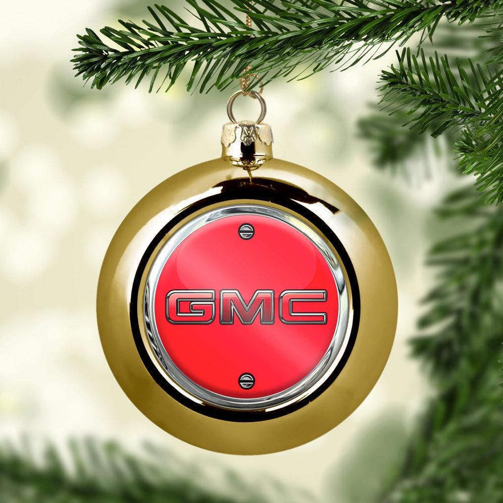 GMC Julekugle-Julekugle-GMC-Guld-Garage Culture Shop- garage - man cave - merchandise