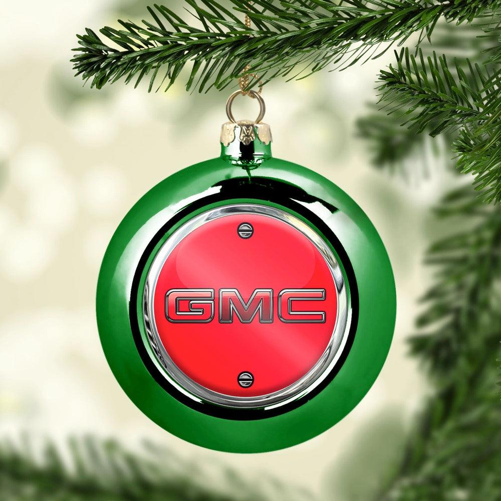 GMC Julekugle-Julekugle-GMC-Grøn-Garage Culture Shop- garage - man cave - merchandise