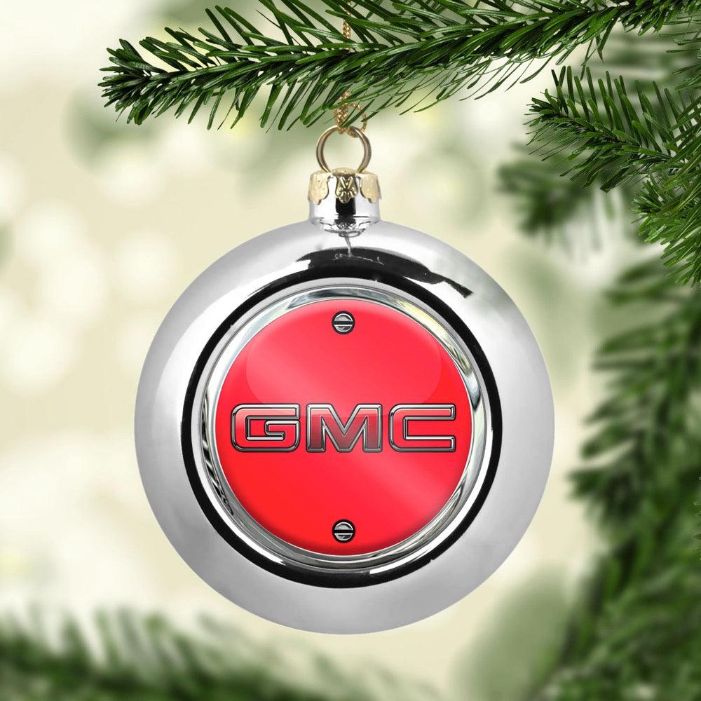 GMC Julekugle-Julekugle-GMC-Sølv-Garage Culture Shop- garage - man cave - merchandise