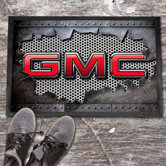 GMC Metal Ripped Dørmåtte-Dørmåtte-GMC-Garage Culture Shop- garage - man cave - merchandise