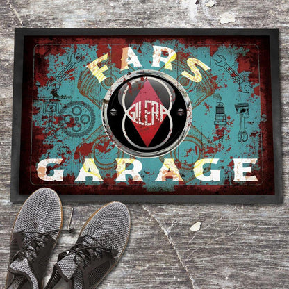 Gilera Fars Garage Vintage Dørmåtte-Dørmåtte-Gilera-Garage Culture Shop- garage - man cave - merchandise