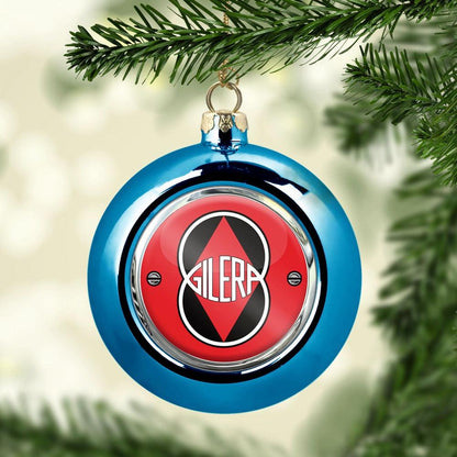 Gilera Julekugle-Julekugle-Gilera-Blå-Garage Culture Shop- garage - man cave - merchandise