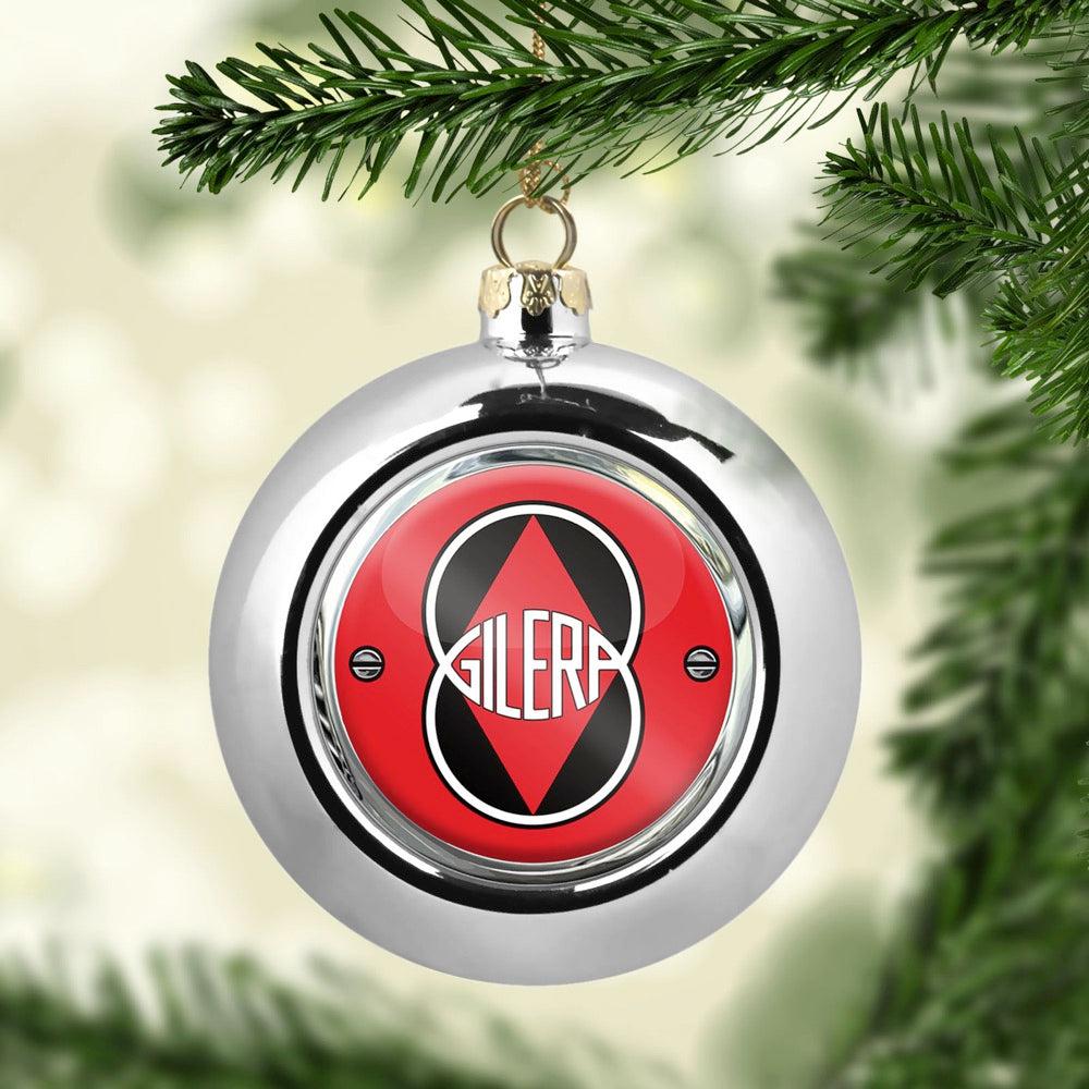 Gilera Julekugle-Julekugle-Gilera-Sølv-Garage Culture Shop- garage - man cave - merchandise