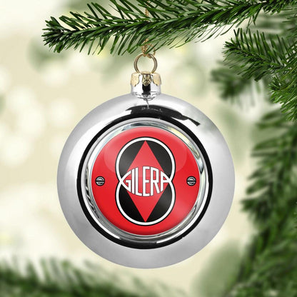 Gilera Julekugle-Julekugle-Gilera-Sølv-Garage Culture Shop- garage - man cave - merchandise
