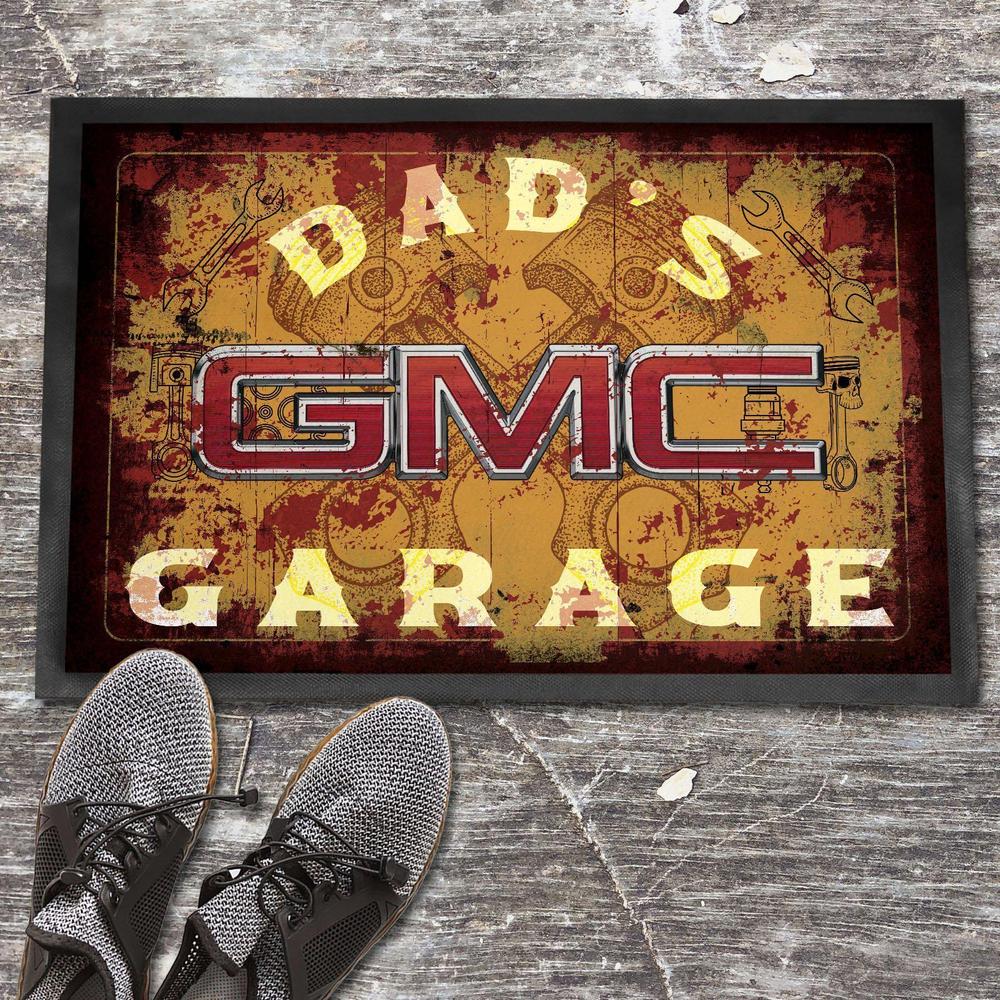 Gmc Dads Garage Vintage Dørmåtte-Dørmåtte-GMC-Garage Culture Shop- garage - man cave - merchandise