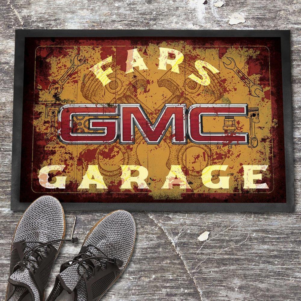 Gmc Fars Garage Vintage Dørmåtte-Dørmåtte-GMC-Garage Culture Shop- garage - man cave - merchandise