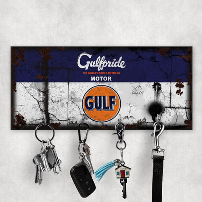 Gulf Motor Oil Vintage Nøgleholdere-Nøgleholdere-Motoroil-Garage Culture Shop- garage - man cave - merchandise