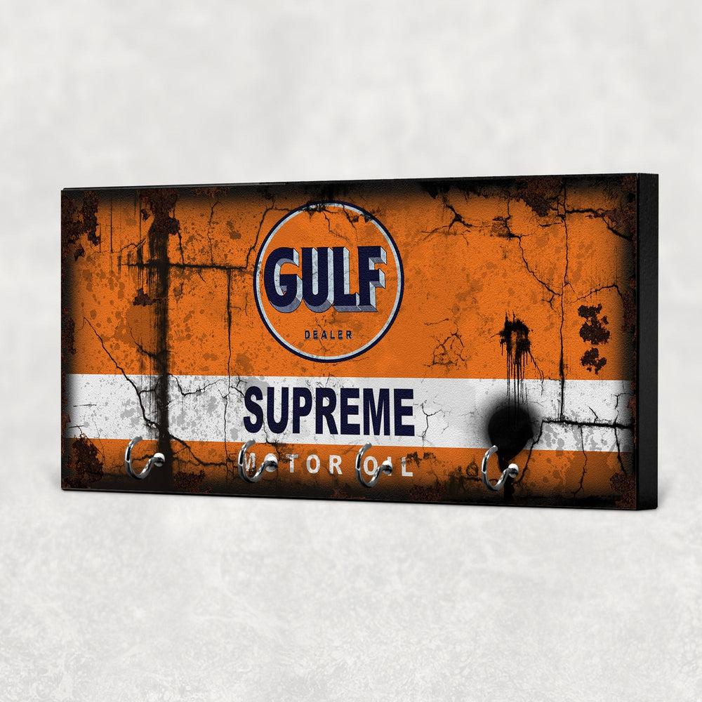 Gulf Supreme Motor Oil Vintage Nøgleholdere-Nøgleholdere-Motoroil-Garage Culture Shop- garage - man cave - merchandise
