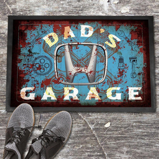 Honda Dads Garage Vintage Dørmåtte-Dørmåtte-Honda-Garage Culture Shop- garage - man cave - merchandise