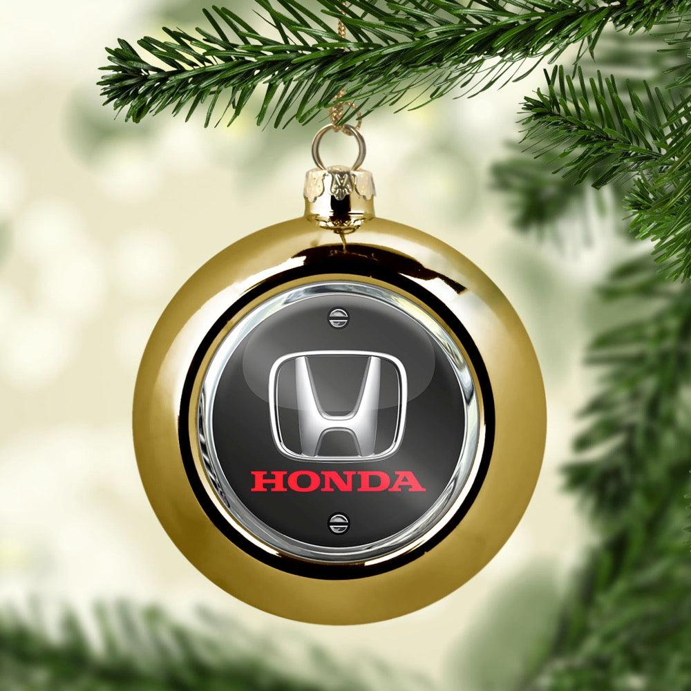 Honda Julekugle-Julekugle-Honda-Guld-Garage Culture Shop- garage - man cave - merchandise