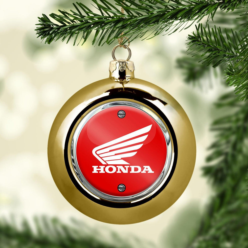 Honda Julekugle-Julekugle-Honda-Guld-Garage Culture Shop- garage - man cave - merchandise