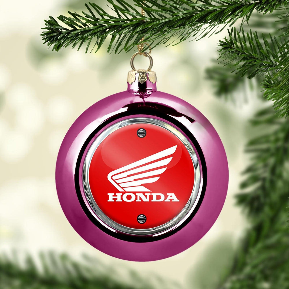 Honda Julekugle-Julekugle-Honda-Lyserød Pink-Garage Culture Shop- garage - man cave - merchandise