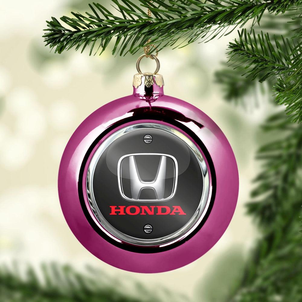 Honda Julekugle-Julekugle-Honda-Lyserød Pink-Garage Culture Shop- garage - man cave - merchandise