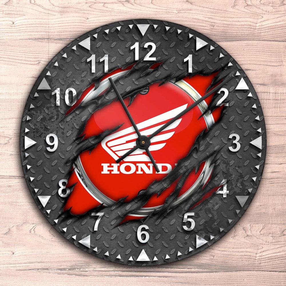 Honda Ripped Vægur Rundt-Clock-Honda-Garage Culture Shop- garage - man cave - merchandise