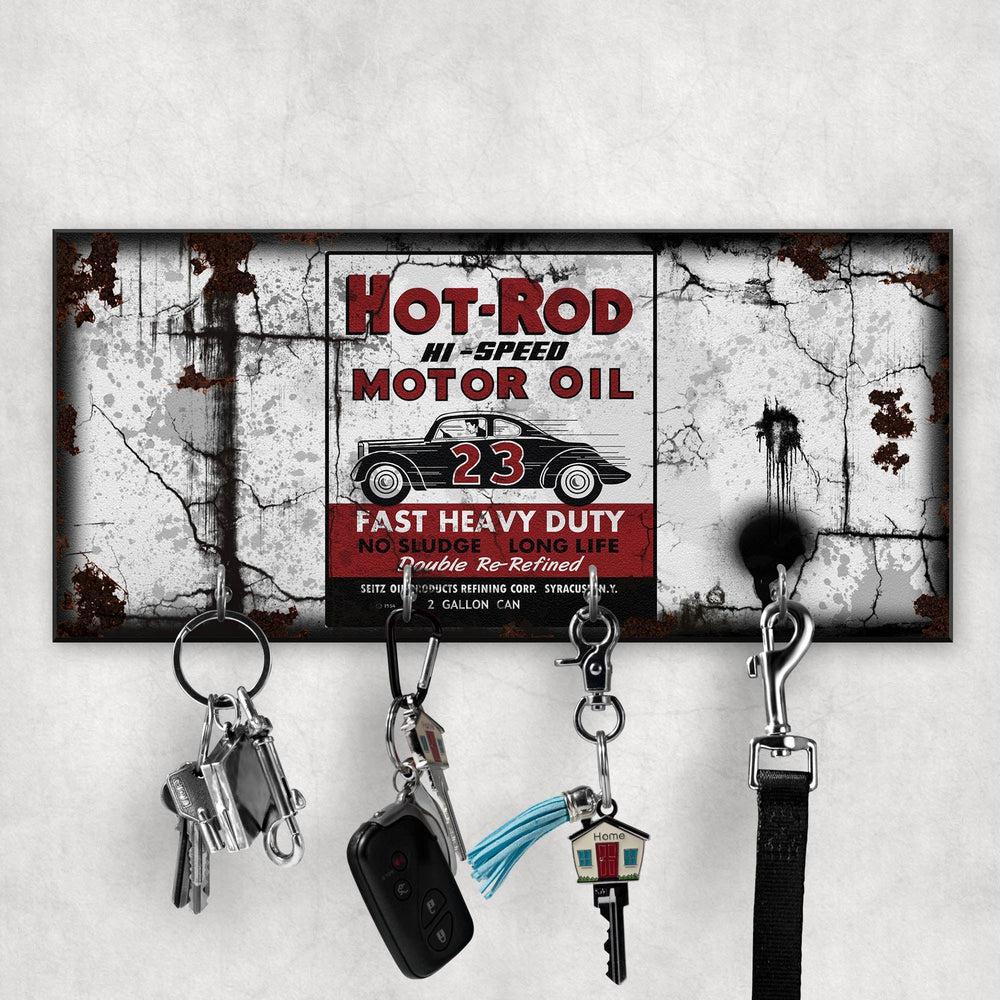Hot Rod Motor Oil Vintage Nøgleholdere-Nøgleholdere-Motoroil-Garage Culture Shop- garage - man cave - merchandise