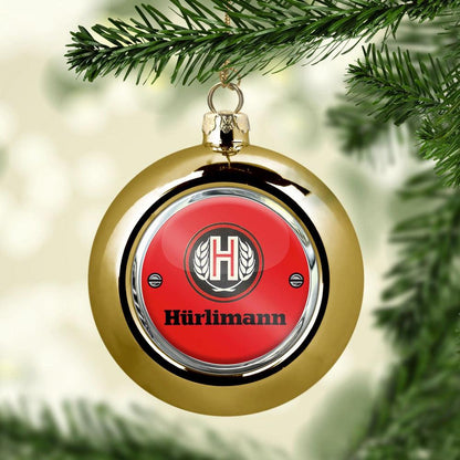 Hurlimann Julekugle-Julekugle-Hurlimann-Guld-Garage Culture Shop- garage - man cave - merchandise