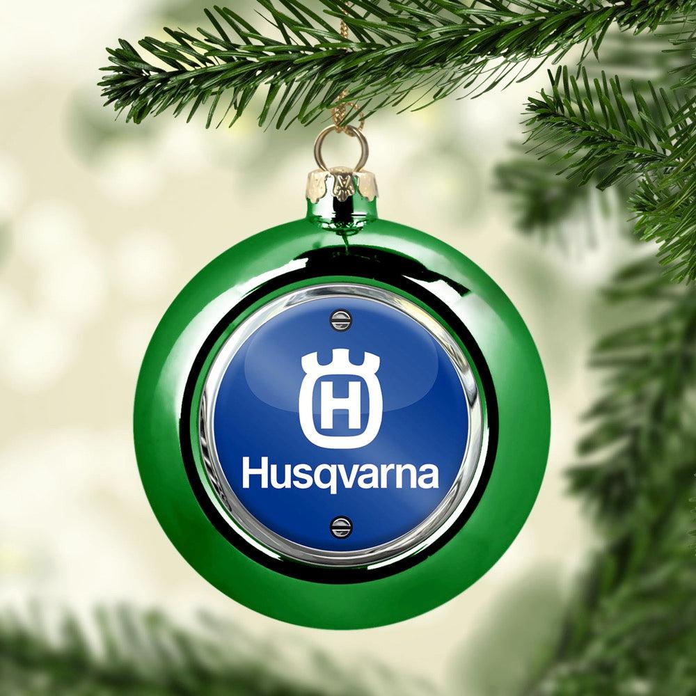 Husqvarna Julekugle-Julekugle-Husqvarna-Grøn-Garage Culture Shop- garage - man cave - merchandise