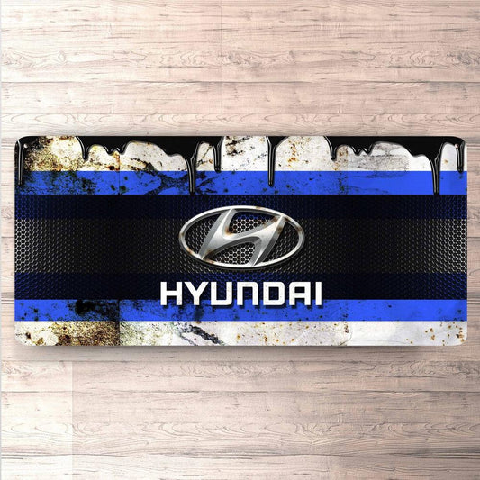 Hyundai Vintage 30x60cm Skilt-Skilte-Hyundai-Garage Culture Shop- garage - man cave - merchandise