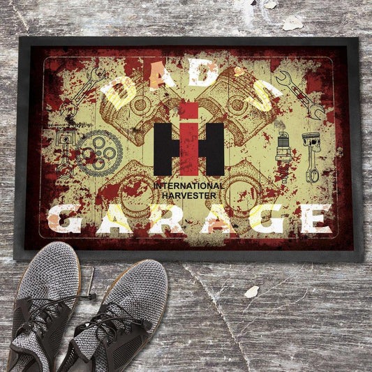 International Harvester Dads Garage Vintage Dørmåtte-Dørmåtte-International Harvester-Garage Culture Shop- garage - man cave - merchandise