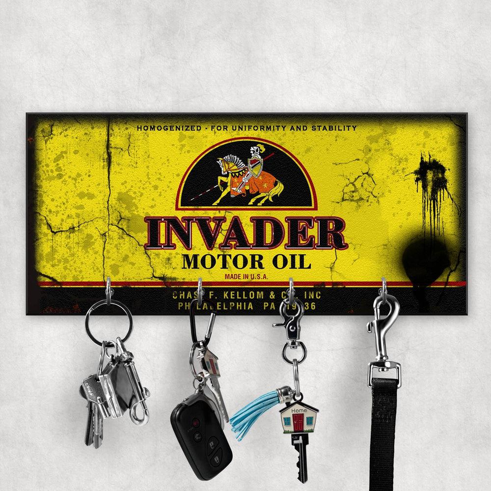 Invader Motor Oil Vintage Nøgleholdere-Nøgleholdere-Motoroil-Garage Culture Shop- garage - man cave - merchandise